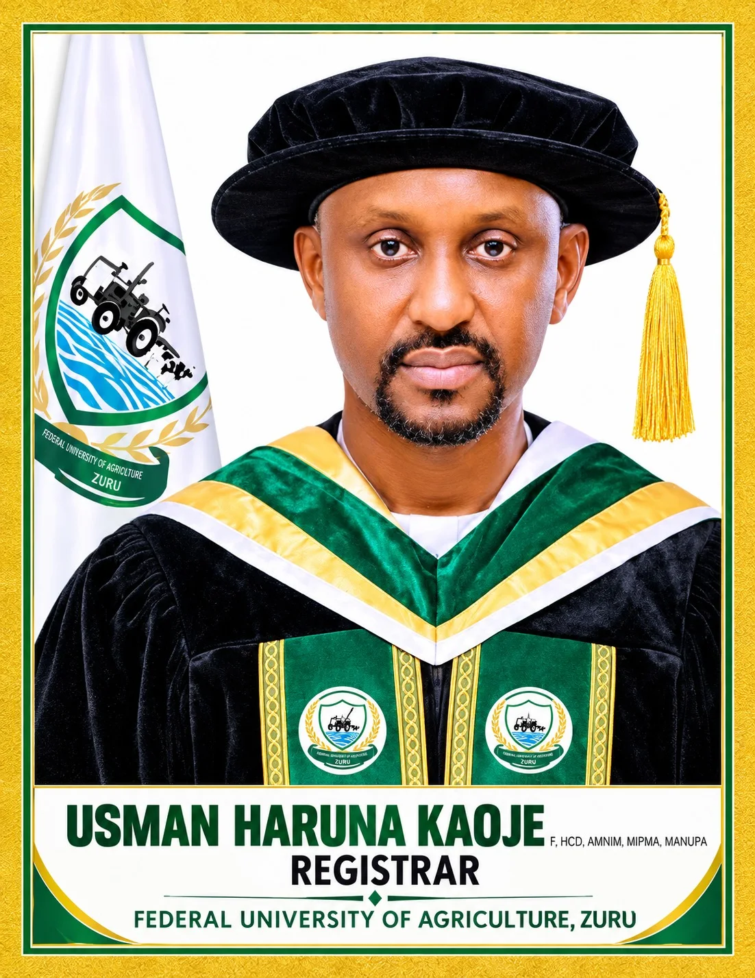 Usman Haruna Kaoje, University Registrar
